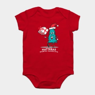 Cape Hatteras, NC Vacationing Christmas Tree Baby Bodysuit